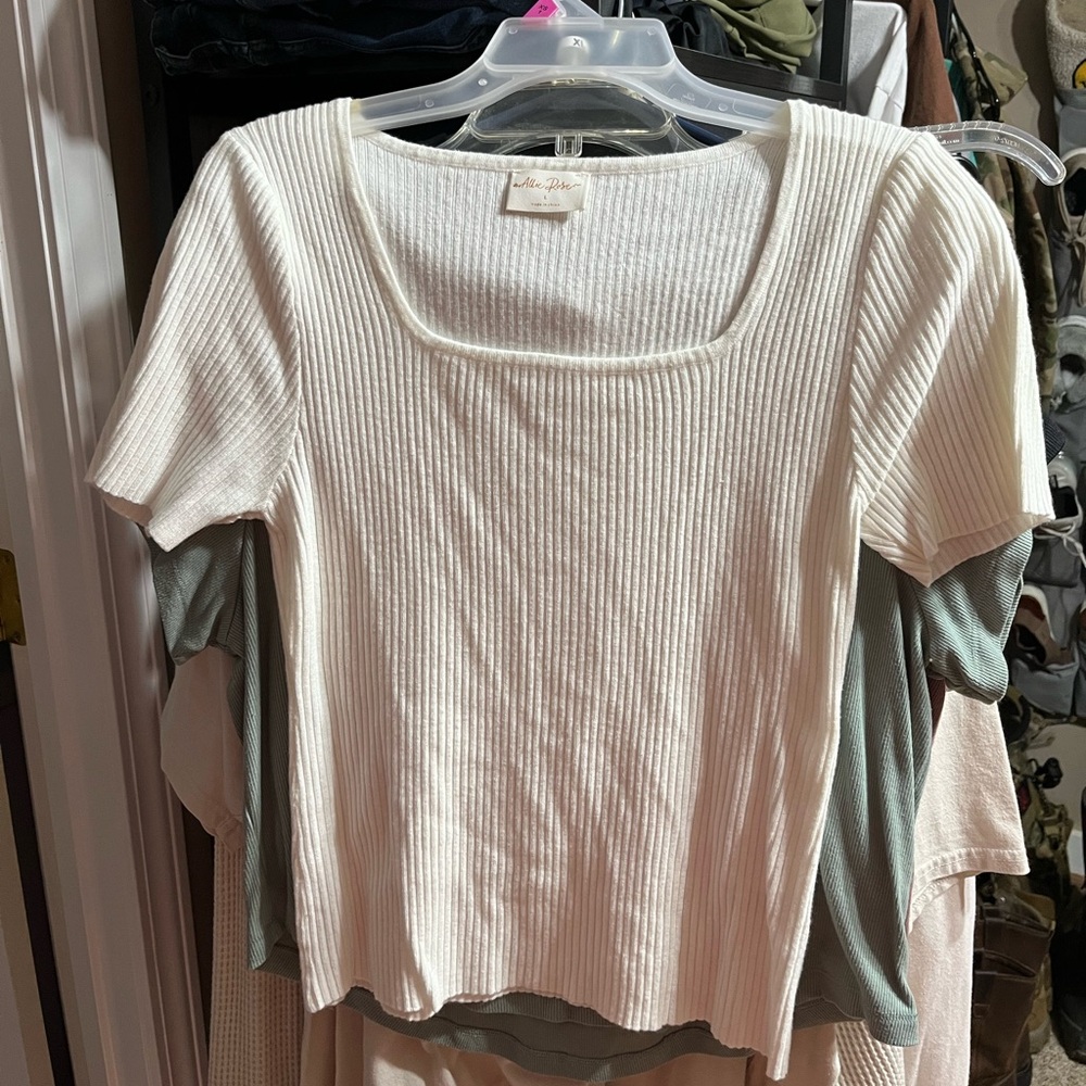 square neck shirt